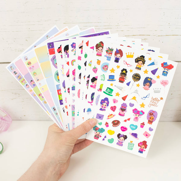 Planner Sticker Pack, 14 Page Hola Mijas Bonitas