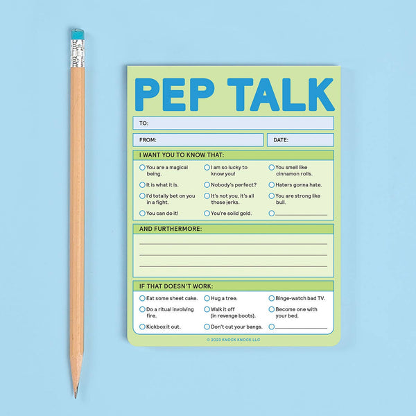 Pep Talk Nifty Note Pad (Pastel Version)