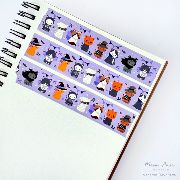 Halloween Parade Cats Foil Washi Tape