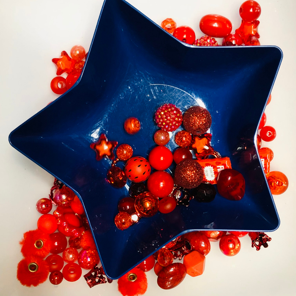 Bead Soup - Ruby Rhapsody || 3mm+ Large Hole || Bead Mixes || Acrylic & More