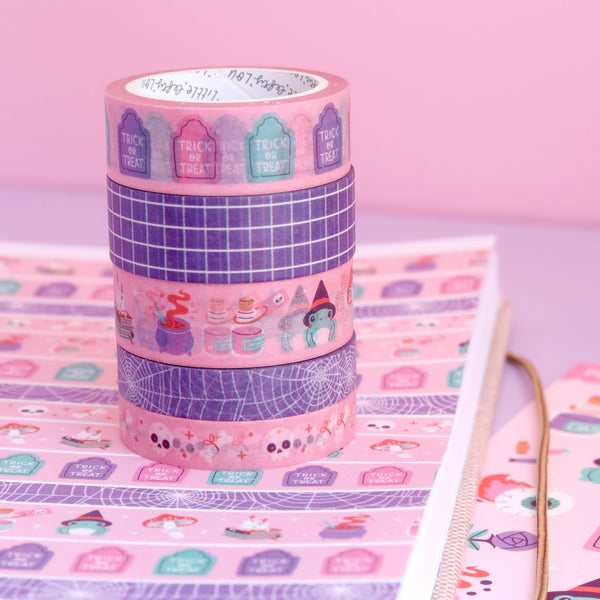 Purple Grid Washi Tape