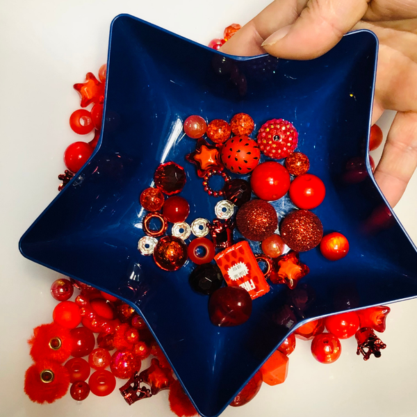 Bead Soup - Ruby Rhapsody || 3mm+ Large Hole || Bead Mixes || Acrylic & More