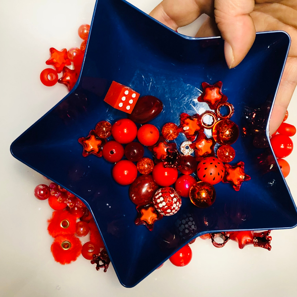 Bead Soup - Ruby Rhapsody || 3mm+ Large Hole || Bead Mixes || Acrylic & More