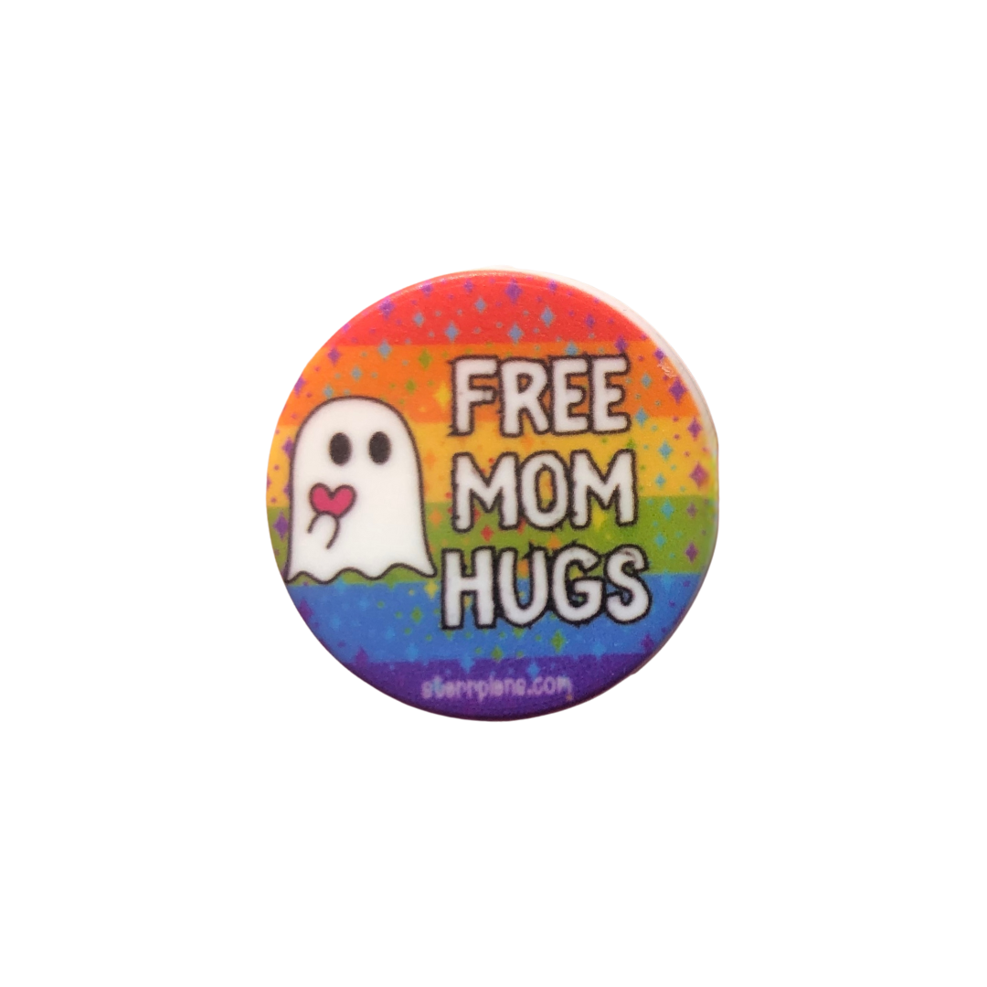 Silicone Focal Beads -  Free Mom Hugs Ghost || Starr Plans Exclusive