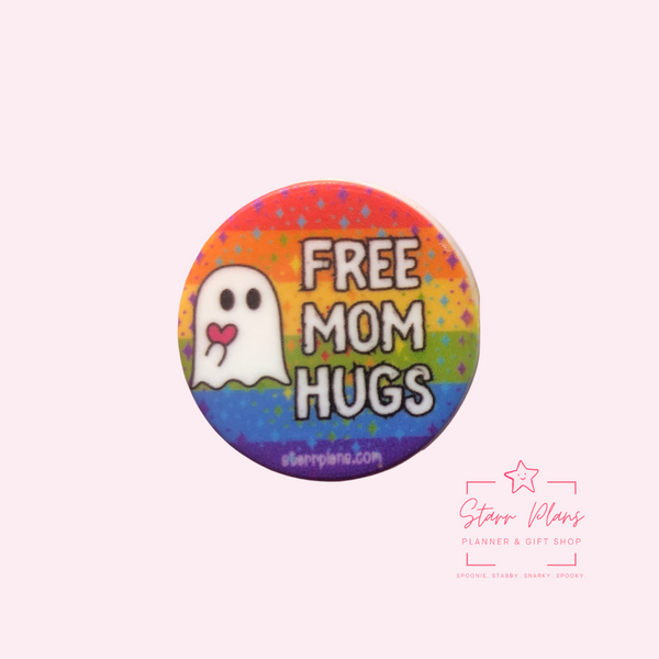 Silicone Focal Beads -  Free Mom Hugs Ghost || Starr Plans Exclusive