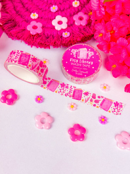 Rosy Library Washi Tape