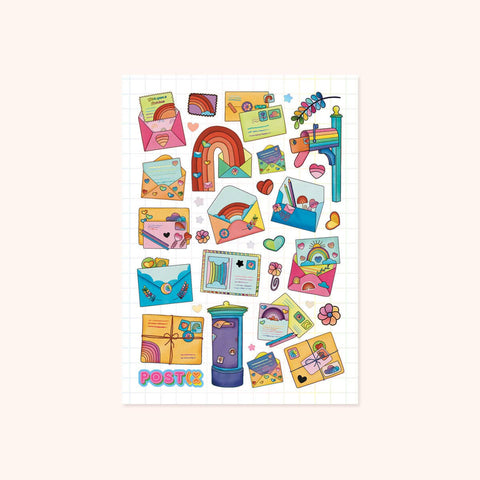 Follow the Rainbow Mail Foil Sticker Sheet