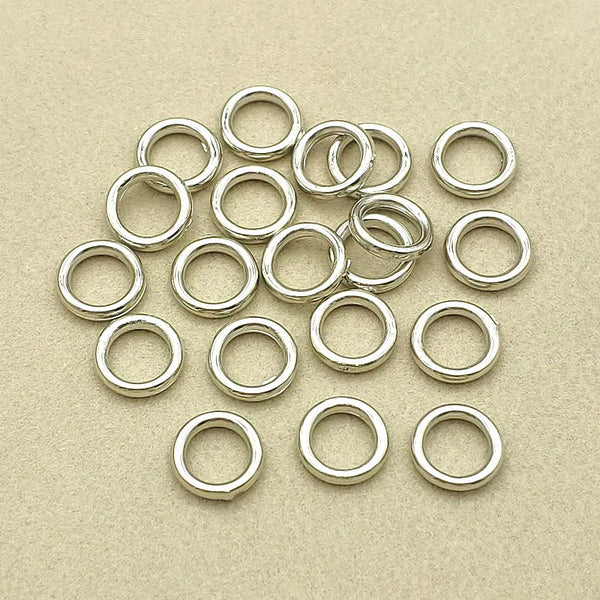 12 mm Silver & Gold Mix Spacer Beads