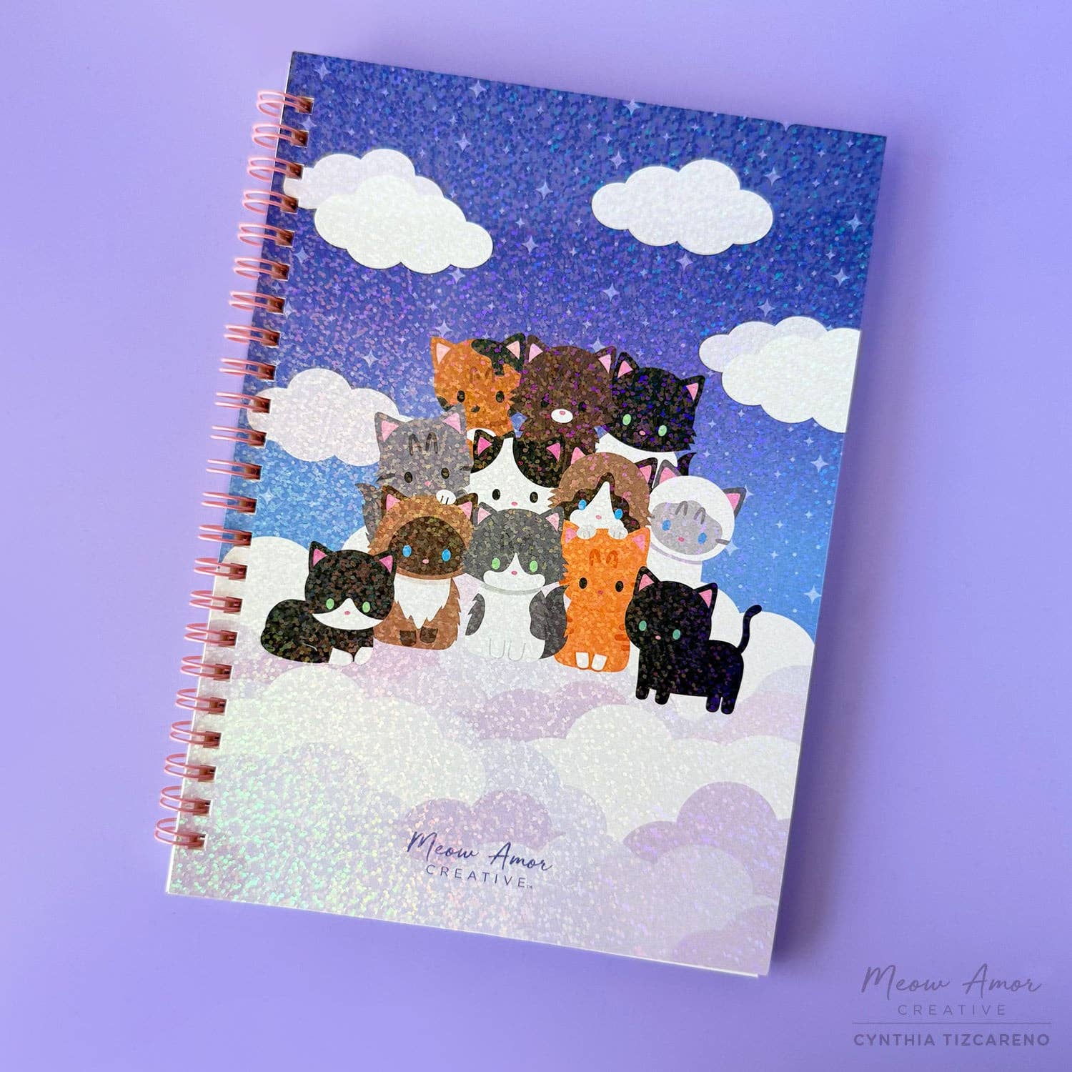 Night Skies Purrs & Clouds: Reusable Sticker Book