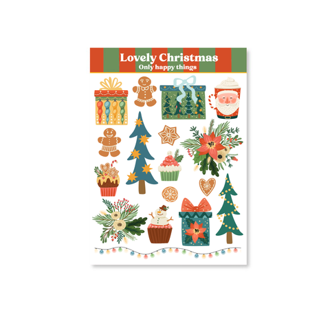 Stickersheet Lovely Christmas