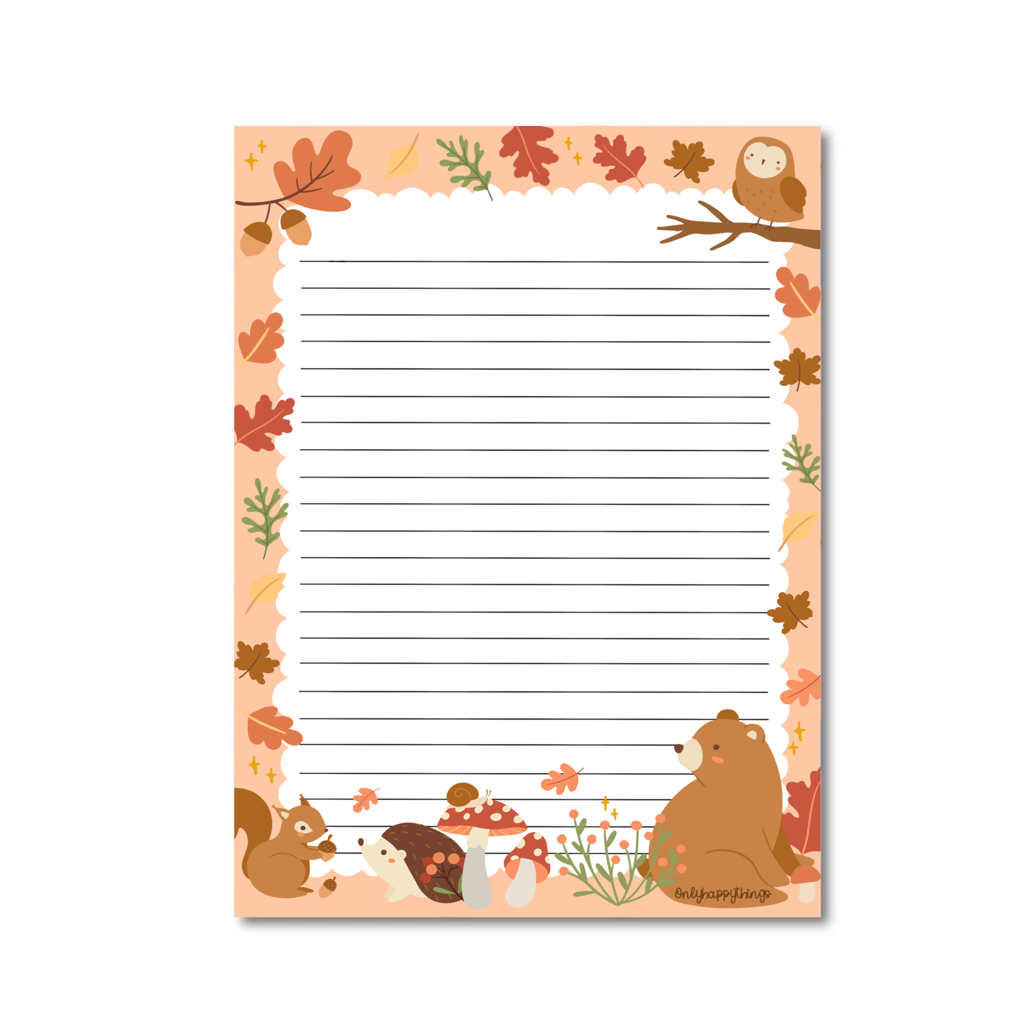 Forest Friends Notepad A5