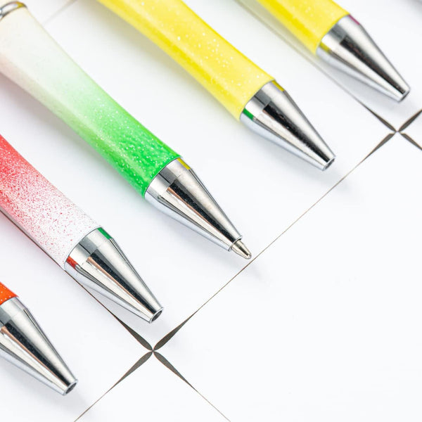 Beadable Plastic Beaded Pen Blank - Gradient Ombre Colors -