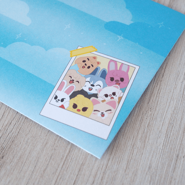Cute Polaroid SKZAnimals Notecard Pack