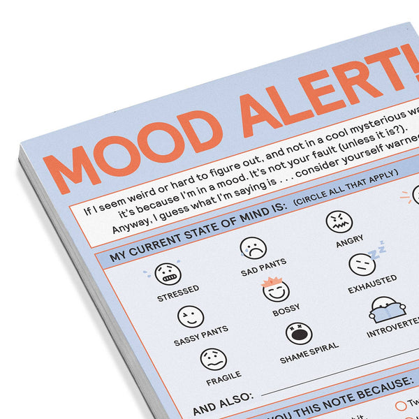 Mood Alert Today's Mood Nifty Note Pad (Pastel Version)