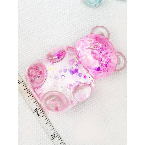 Glitter Gummy Bear Maltose Squishy