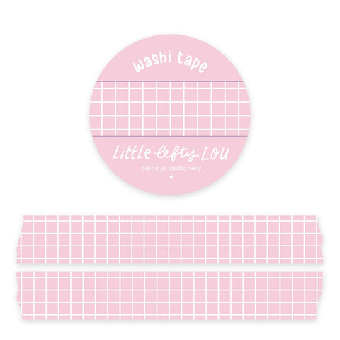 Pink Grid Washi Tape