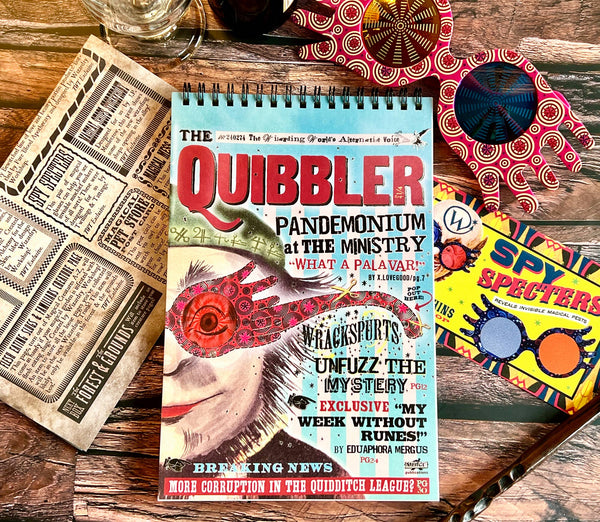 Harry Potter The Quibbler Spiral Steno Notepad (6'' x 9'')