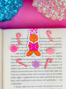 Reading Gingerbread Magnetic Bookmark