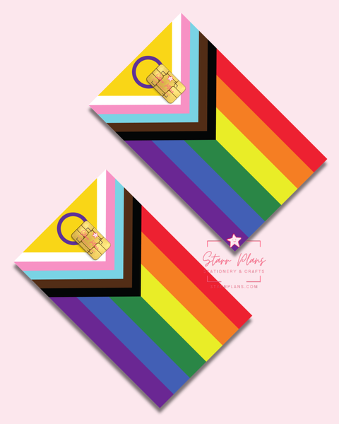 UVDTF Permanent Debit Card Decal - Pride Intersex Progress Flag