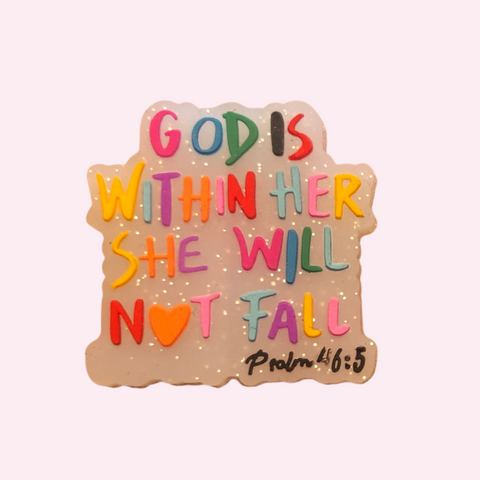 Silicone Focal Beads - God Is Within Her