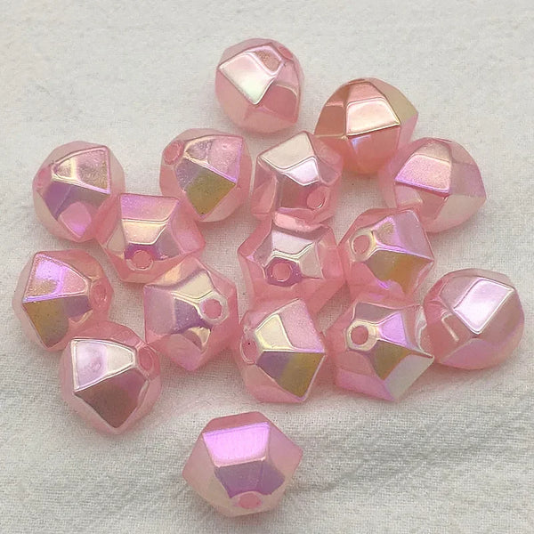 Acrylic Multifaced  Bead 19x6mm