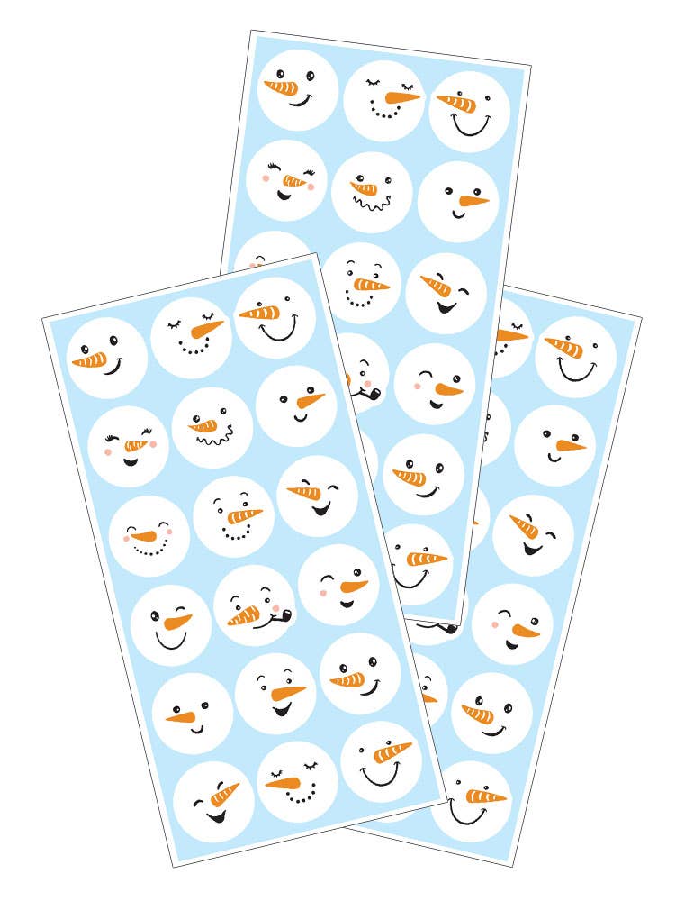 Stickers - Snowman Faces