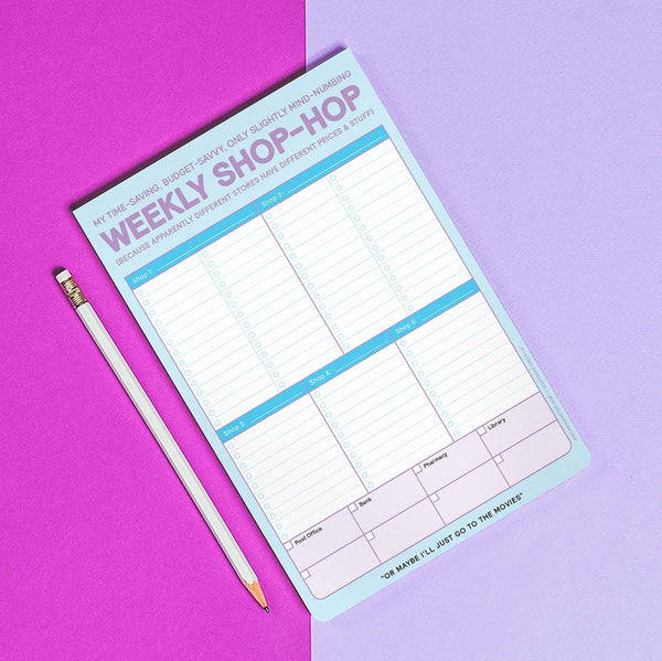 Weekly Shop-Hop Pad with Magnet (Pastel Version)