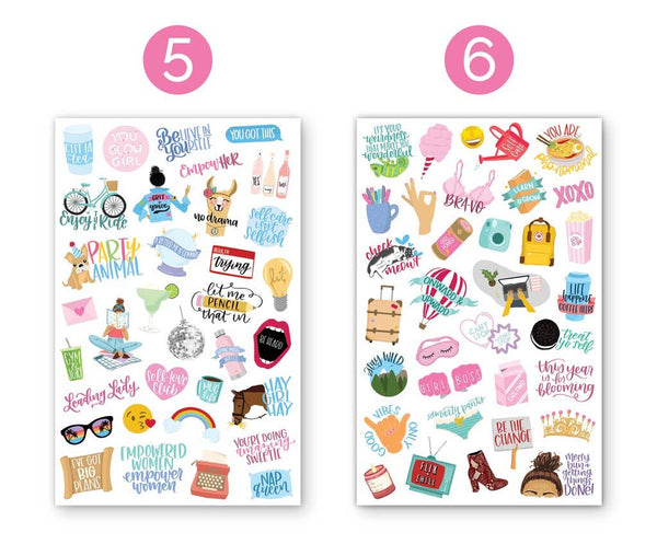 Planner Sticker Pack, Female Empowerment