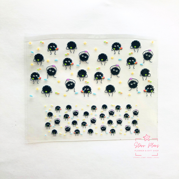 Mini Tumbler UVDTF Decal - Magical Soot Sprites