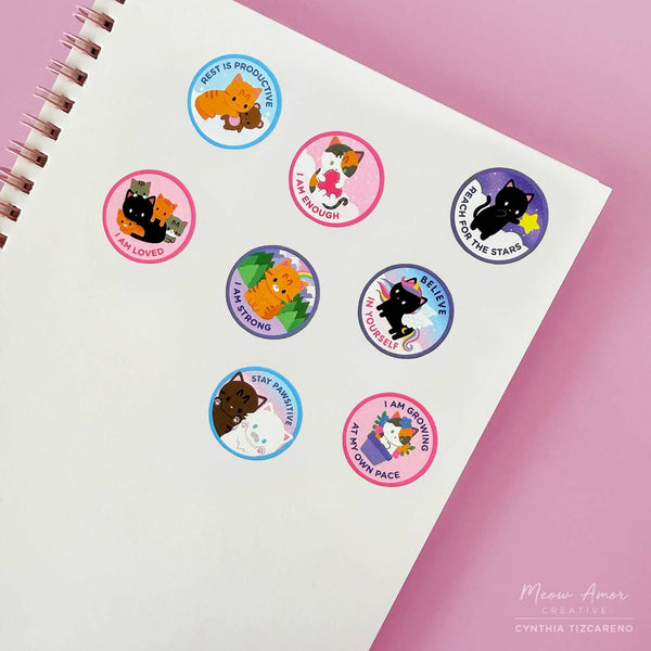 Pawsitive Affirmations Vinyl Sticker Roll Washi Tape