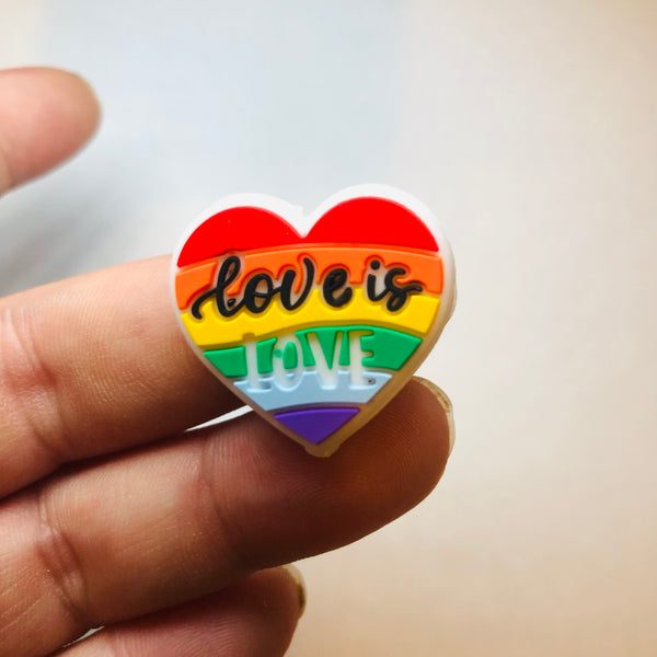 Silicone Focal Beads -  Love is Love