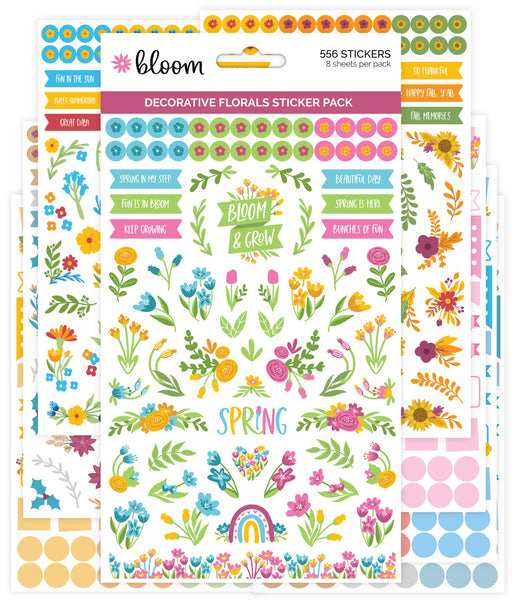 Planner Sticker Pack, Decorative Florals