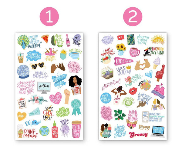 Planner Sticker Pack, Female Empowerment