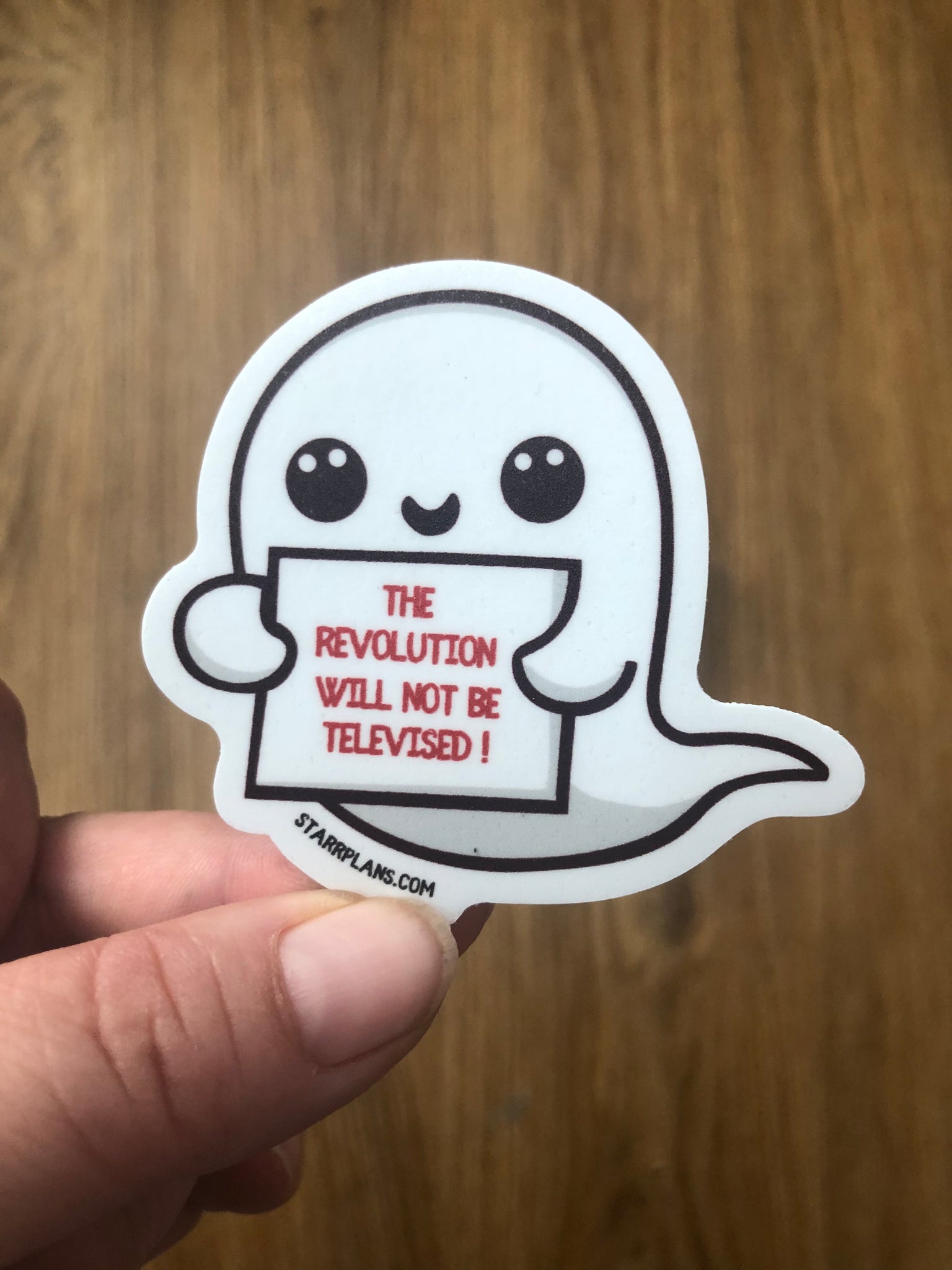 The Revolution Will Not Be Televised || Vinyl Sticker || Starr Plans Exclusive