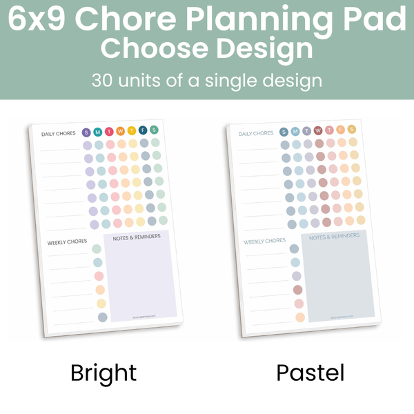 6x9 Chore Planning Pad with Magnets