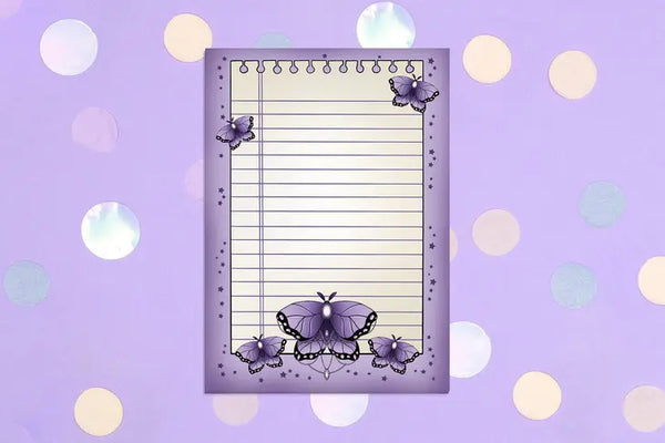 Purple Moth Notepad