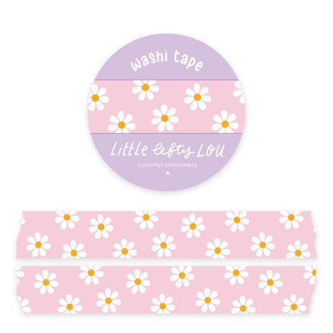 Pink Daisies Washi Tape