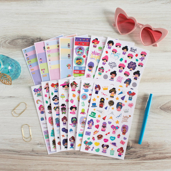 Planner Sticker Pack, 14 Page Hola Mijas Bonitas