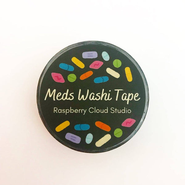 Colorful Pills Washi Tape - Medication Positivity