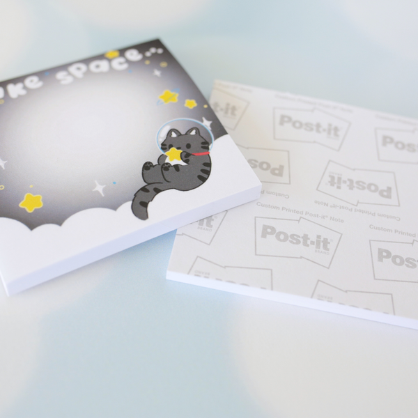 Space Kitty Dream Sticky Notepad