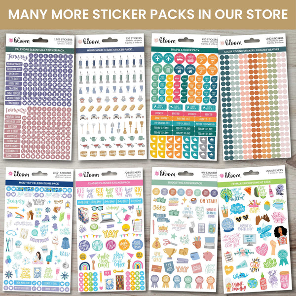 Planner Sticker Pack, 14 Page Hola Mijas Bonitas