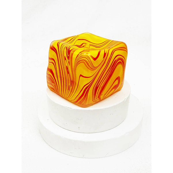Marbled Maltose Squeeze Cube Squishy