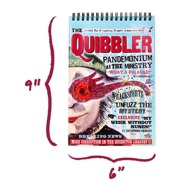 Harry Potter The Quibbler Spiral Steno Notepad (6'' x 9'')