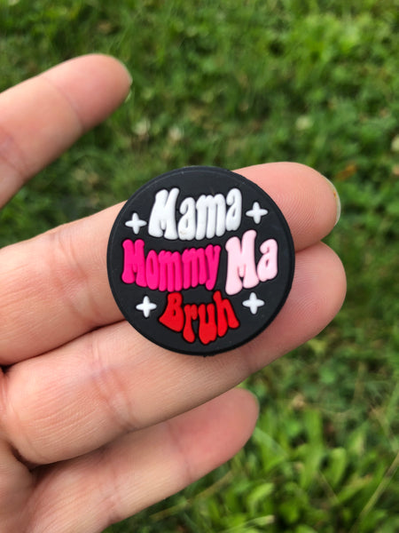 Silicone Focal Beads - Mama Mommy Ma Bruh - 87A