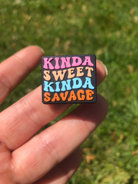 Silicone Focal Beads -  Kinda Sweet, Kinda Savage - 25