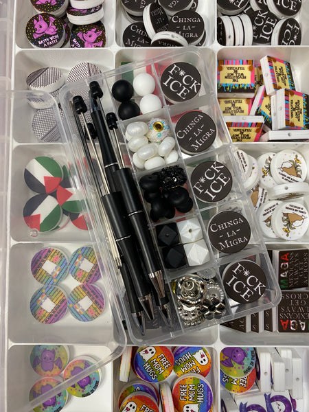 Immigrant Rights Beaded Pen Kit – DIY Craft Set (Makes 5 Pens)