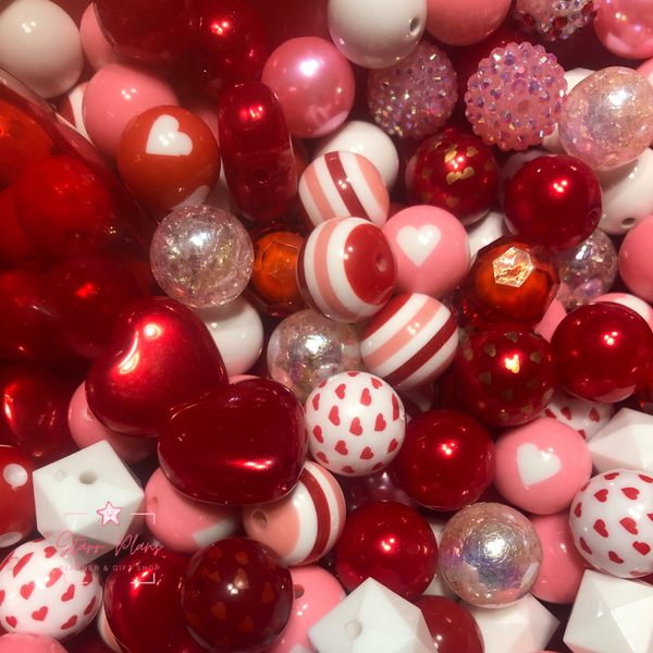 Valentine's Day 20mm Acrylic Bead Mix