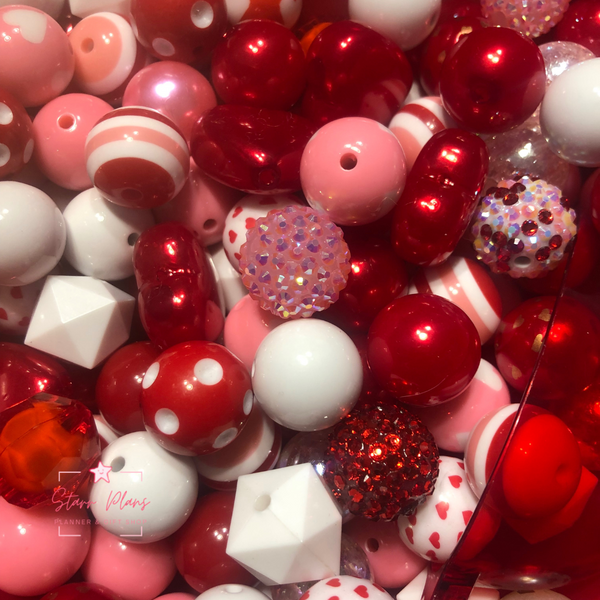 Valentine's Day 20mm Acrylic Bead Mix