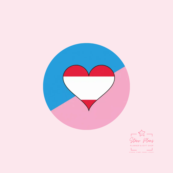 Ageplay Pride Flag Round Silicone Focal Bead ||