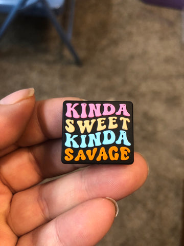 Silicone Focal Beads -  Kinda Sweet, Kinda Savage - 25